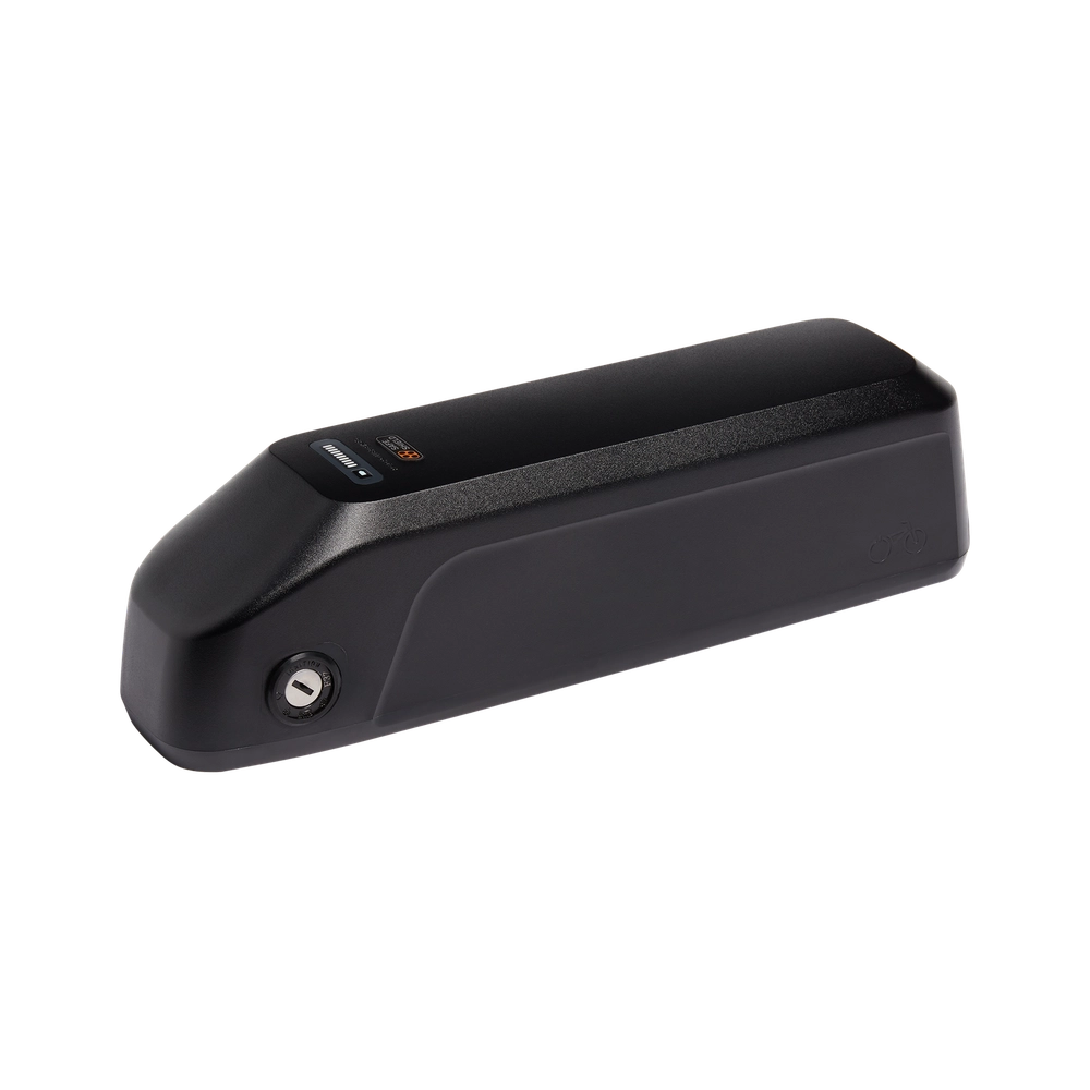 A black external battery pack